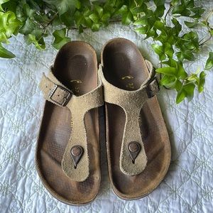 Birkenstock Gizeh 37 narrow taupe sandal
